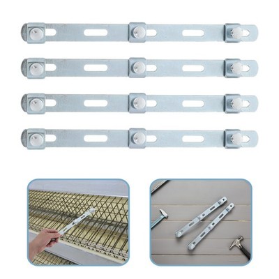 4 Pcs Grid Bridge Holder Cable Tray Reinforcement Strip Fixing Clip