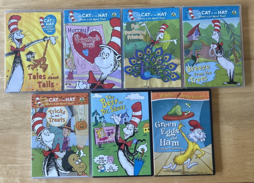 8 DVD Lot - The Cat in the Hat Knows a Lot About That+ Best Of + Green Eggs& Ham - Image 2 of 4