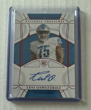 2021 Panini National Treasures Rookie Auto/75 Levi Onwuzurike 🔥