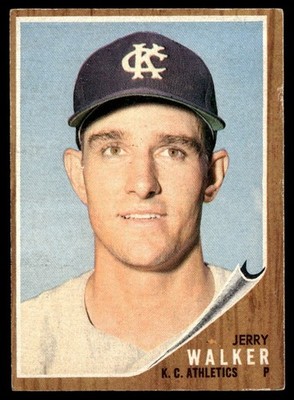 1962 Topps Jerry Walker  -- Kansas City Athletics #357