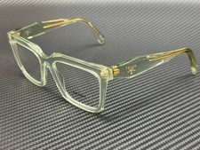 PRADA PR A19V 14R1O1 Transparent Green Women's 54 mm Eyeglasses