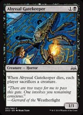 Abyssal Gatekeeper - Light Play MTG Duel Decks Anthology: Divine vs Demonic
