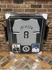 Bo Jackson Signed Auto White Sox Baseball Jersey Custom Framed 42x34 COA *37