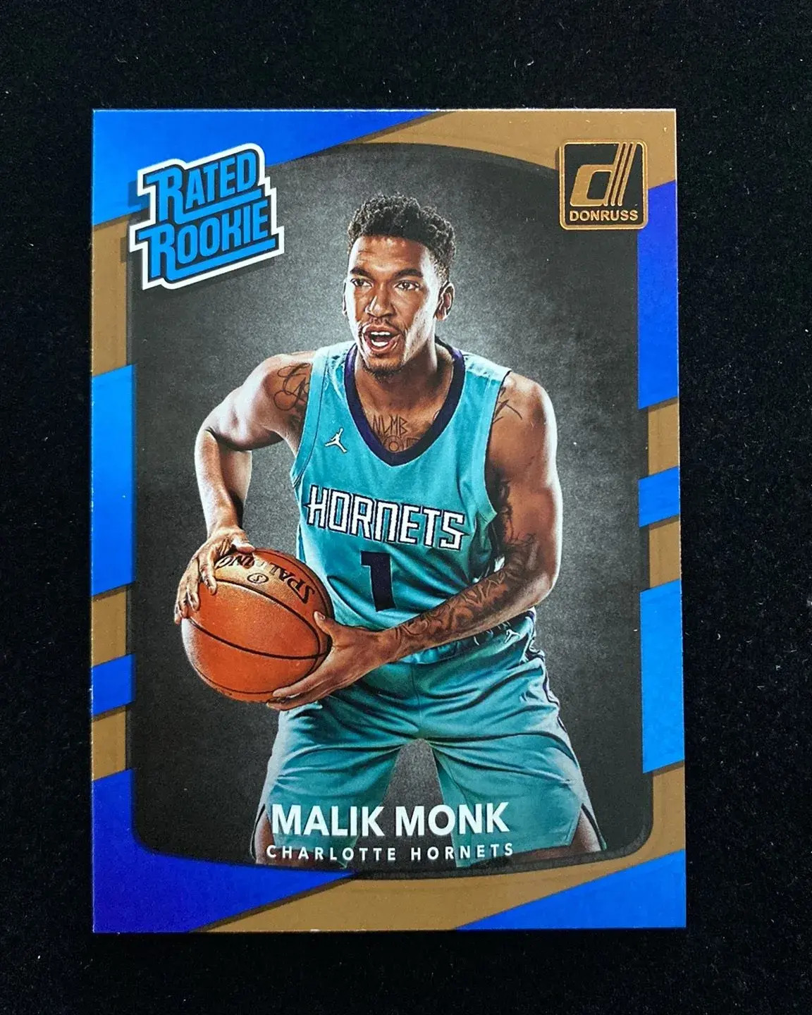 2017-18 Panini Donruss #190 Malik Monk RC Rated Rookie Hornets OC06