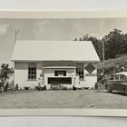 Vintage RPPC Real Photograph Postcard Country Store 24 Hr Restaurant Coca Cola