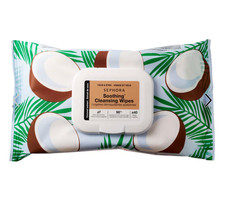 Sephora Coconut Cleansing  Exfoliating Wipes 40 Face Makeup Remover Value Size