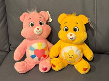 Care Bears Funshine Bear  Cheer Bear Plush 12" Yellow Pink 2020 Basic Fun