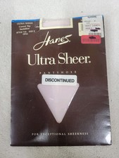 Vintage Hanes Ultra Sheer Pantyhose Size E Opal