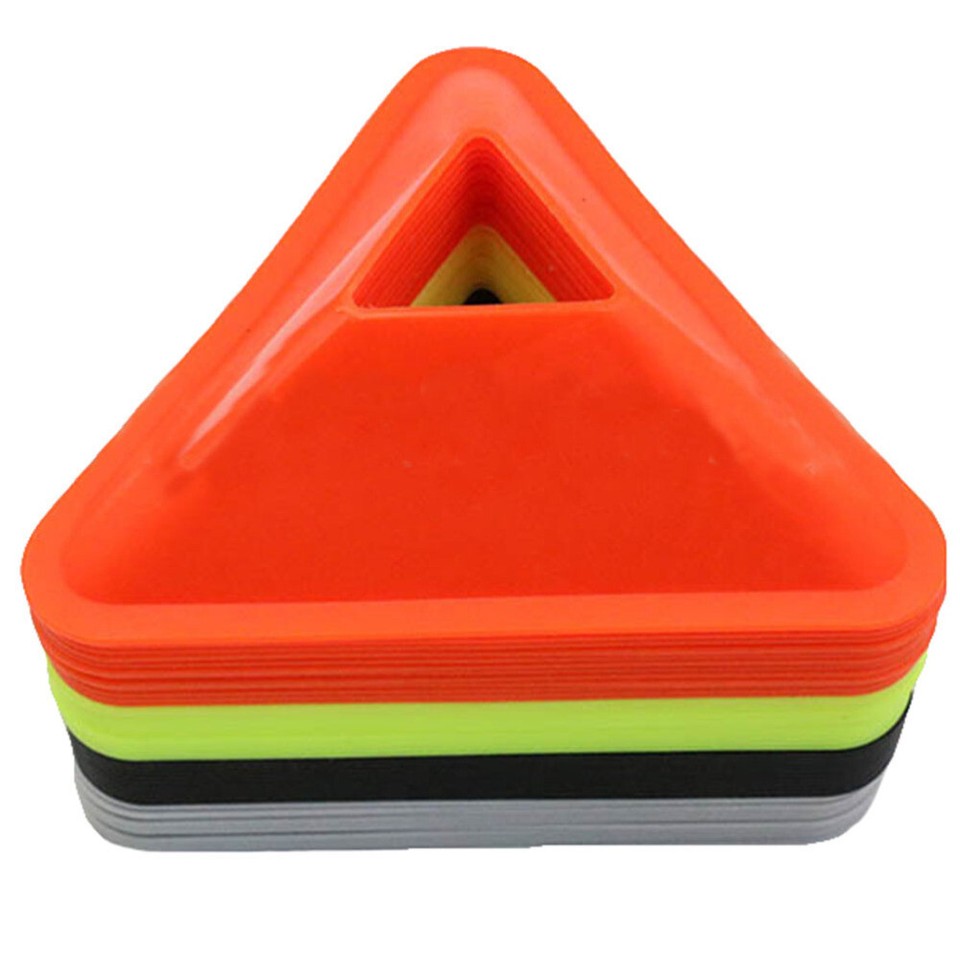 20 Pcs Triangle Soccer Cones Training Ladder Football Disc Sign Discs