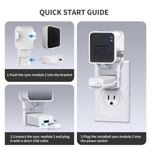 256GB USB Flash Drive and Outlet Wall Mount for Blink Sync Module 2 save Space - Picture 4 of 7
