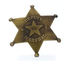 Embossed US Deputy US Old Western Replica Pin Back
