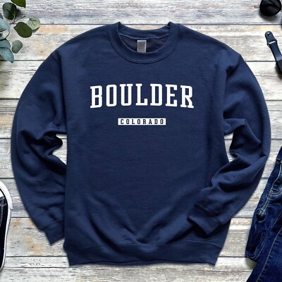 Boulder Sweatshirt | Boulder Colorado Crewneck Sweatshirt | Boulder Valley