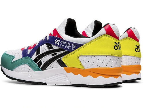 ASICS Gel Lyte V Mens Trainers White Multicolour SIZE 5 6 8.5 10 1191A227-100 - Picture 4 of 9