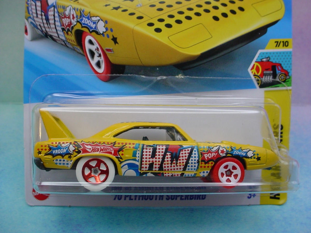 2025 Hot Wheels '70 PLYMOUTH SUPERBIRD #87 yellow;wh/red; 