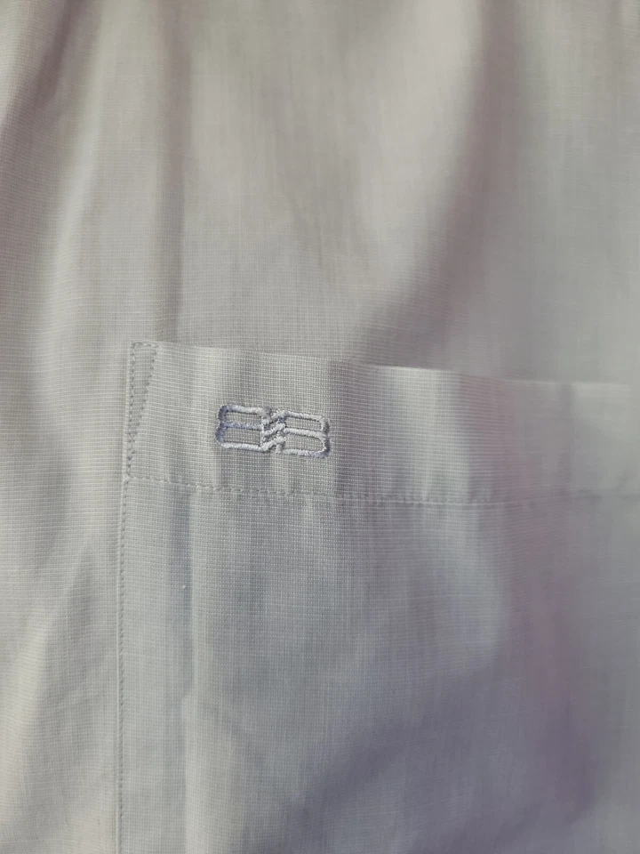 Camisa de vestir Balenciaga Paris vintage gris manga larga logotipo BB 16/33-34 #WM1 Foto 2 de 4