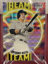 2022 Topps Stadium Club Chrome Anthony Rizzo BT-10 Beam Team Wave Refractor SP 