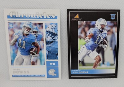   2023 Chronicles Pinnacle Draft RC #22 Josh Downs Plus #16 Rookie NC