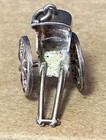 Vintage Silver Mechanical Rickshaw Carriage/ Buggy Charm - Wheels Turn! — photo 5
