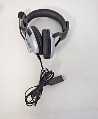 Koss SB/45 Noise Cancelling Headset Call Center & Gaming USB Silver Black