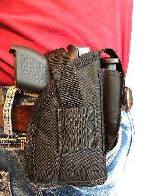 H&K P2000, P20000 With Laser Attachment Gun Holster with Built-In Mag Pouch