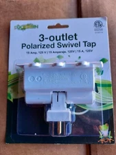 [ETL Listed]  Swivel 3 Outlet Indoor Wall Tap Power Adapter AC Plug