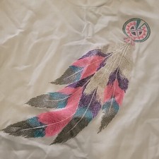 Vintage Native American Tee Shirt Painted Dream Catcher Sz L Single Stitch 90s