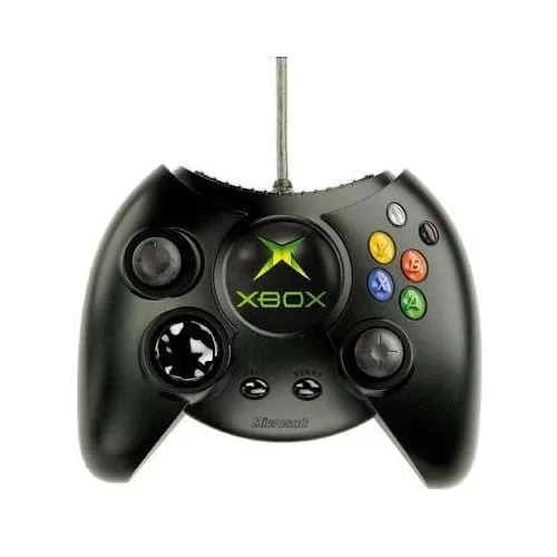 Original Microsoft OEM Xbox Fat Black Duke Controller Very Good Xbox original 3Z