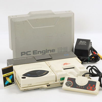 PC Engine CD ROM2 CDR-30 with INTERFACE UNIT IFU-30 Tested System 