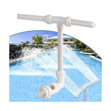 Swimming Pool Waterfall Fountain Spray - 2 Fountain Heads Water Sprinkler, Co...