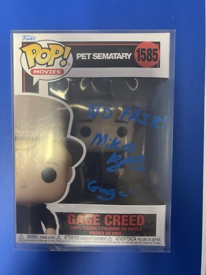 Autographed Funko POP! Miko Hughes Gage Creed Blue No Fair Pet Sematary 1585 JSA