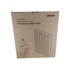 3-In-1 True HEPA Carbon Filter for Levoit Air Purifier Part Vital 100S Pack of 2