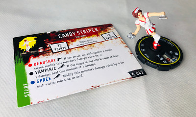 HorrorClix Candy Striper #043 gelb Figur Modell Vintage Horror Clix