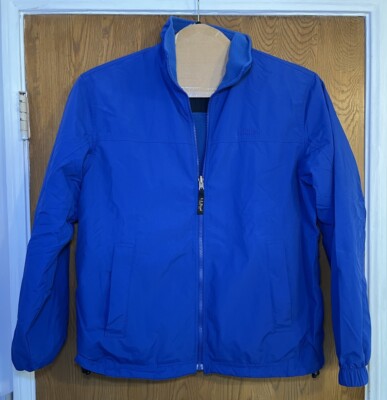 LL Bean Bomber Jacket Men s M Reg Reversible Coat Full Zip Royal Blue OXV63