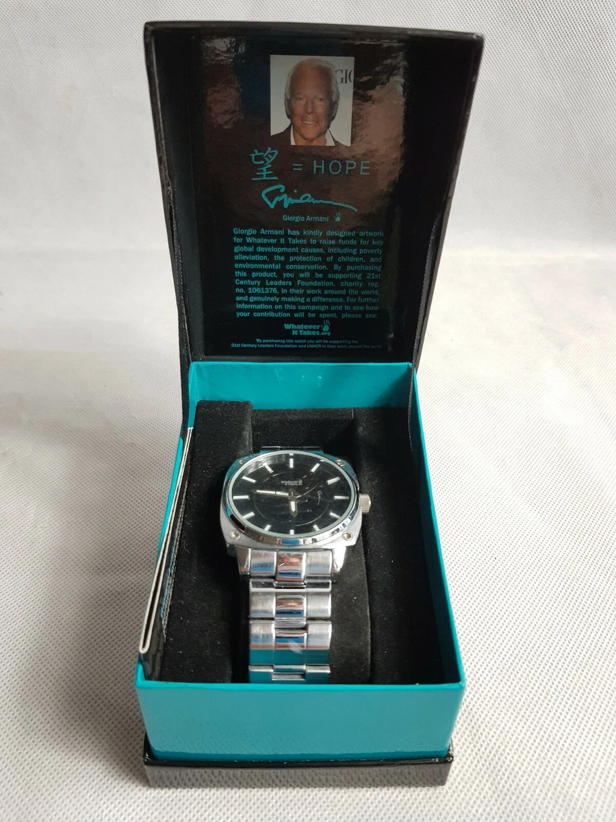 Boxed Giorgio Armani Whatever It Takes Quartz Watch 0549 1200