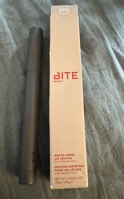 Bite Beauty Matte Creme Lip Crayon Blood Orange Full Size 0.05 oz. NIB