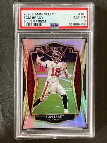 2020 Select #101 Tom Brady Silver Prizm PSA 8