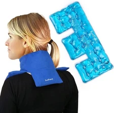 Neck Shoulder Heating Pad Wrap Reusable Gel Ice Hot Cold Pack for Pain Relief