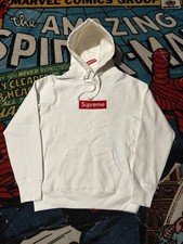 Supreme Box Logo Pullover Hoodie White Size S...