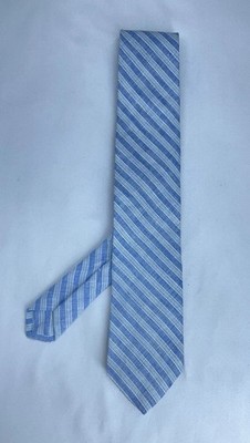 PIERPONT HICKS men s  Striped Tie In Blue Made.in USA In EXCELLENT CONDITION
