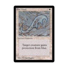 WotC MtG Beta Blue Ward (C) EX