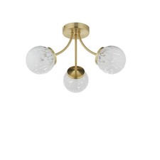 Ceiling Light 3 Way Glass Metal Dimmable G9 Living Room Bedroom  Pendant 5W