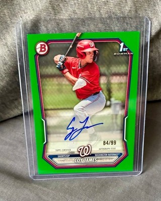 2026 Bowman Coy James 1st Green AUTO /99  Nationals #BPA-CJ
