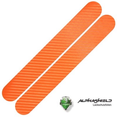 Kettenstrebenschutz Carbon Orange Neu Fahrrad Aufkleber Rahmen Schutz Folie BMX