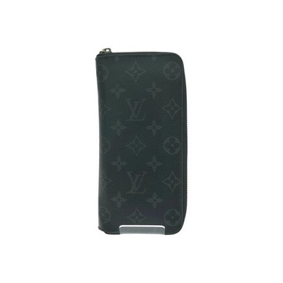 Louis Vuitton Monogram Eclipse Zippy Vertical Black M622295 Rank B R8041384