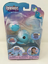 Fingerlings Baby Light-Up Dolphin - Blues Blue - Interactive Toy WowWee