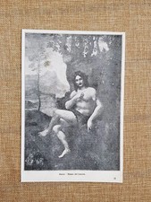 Bacchus or St. John the Baptist by Leonardo Da Vinci 1929 Print