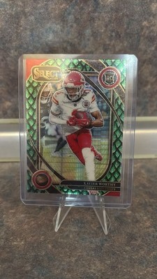 Xavier Worthy Panini Select Dragon Scale Prizm /81 RC Club Level 2024