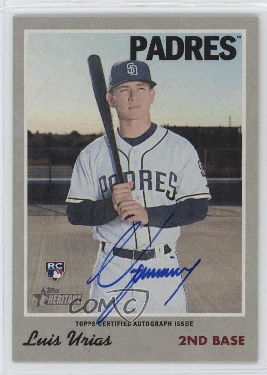2019 Topps Heritage Real One Auto Luis Urias #ROA-LU Rookie Auto RC m4h
