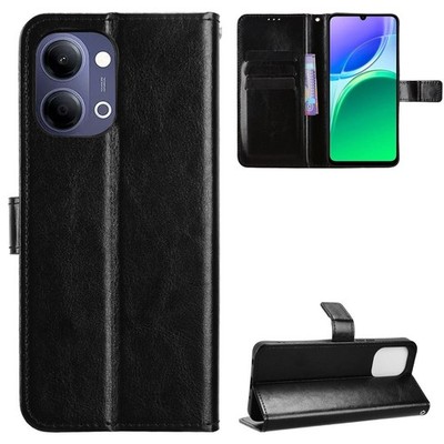 For vivo Y11D 4G, Classic Cover Flip Leather Wallet Stand Card Slots Soft Case