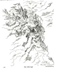 Die wilde Jagd * Wilhelm Trübner (1922) – [TRÜ-103]